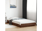 Brown Oak Wood Bed Frame, 100 x 200 cm