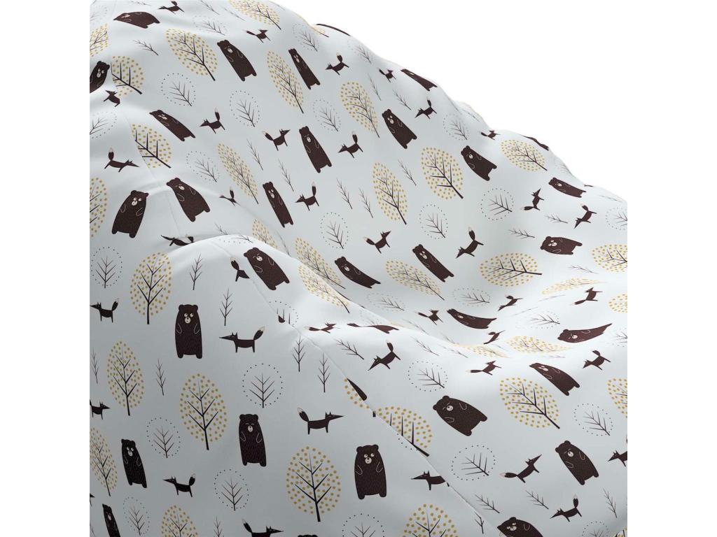 White Ottoman, 80 x 80 x 115 cm