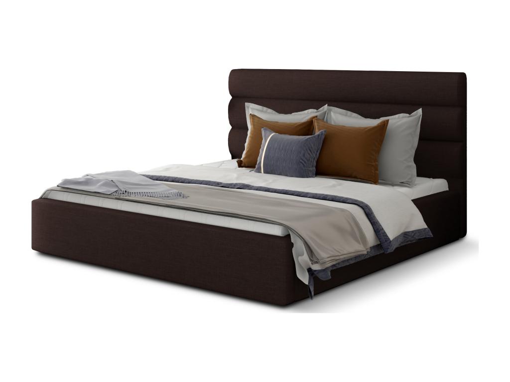 Brown Fabric Bed, 180 x 200 cm