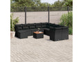 Black Woven Resin Wicker Outdoor Furniture Set - dlz1766569456097