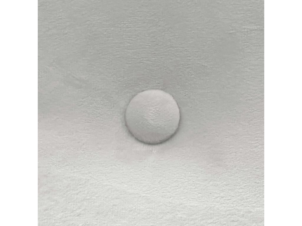 White Velvet Bed, 90 x 50 cm