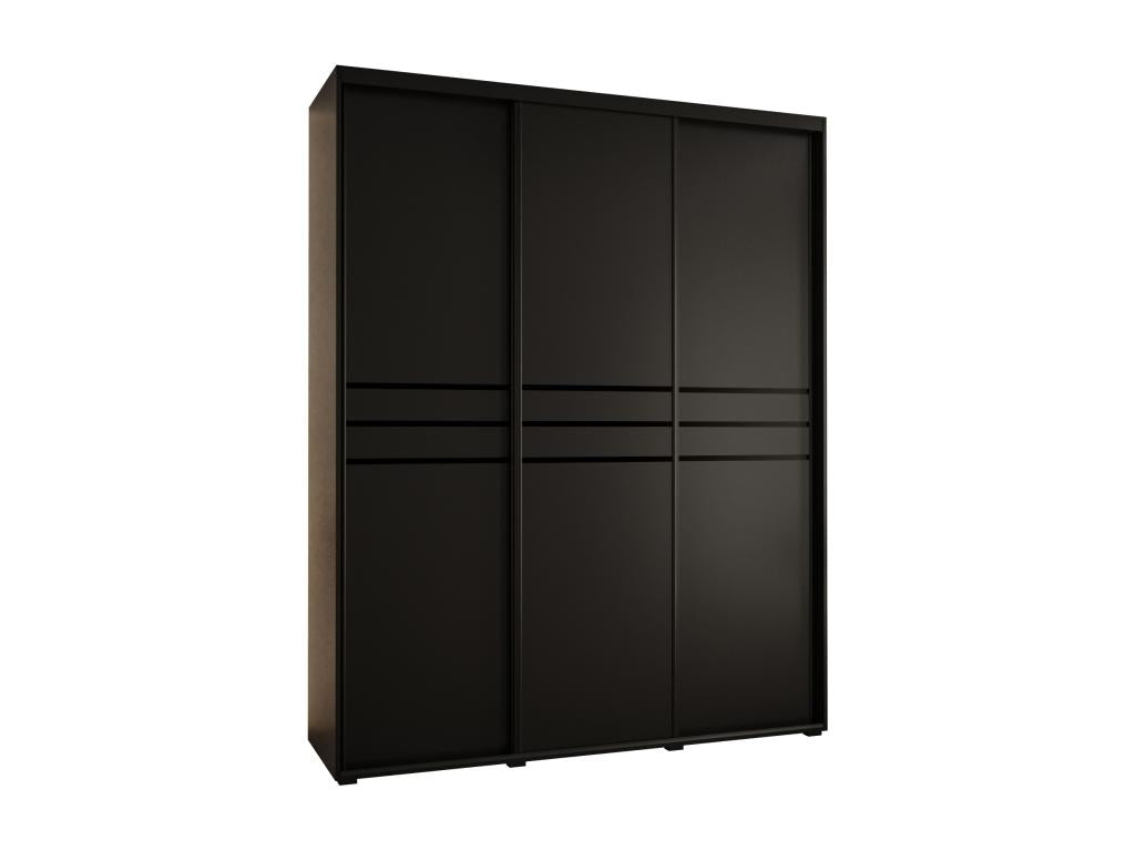 Black Wardrobe, 190 x 60 x 235.2 cm