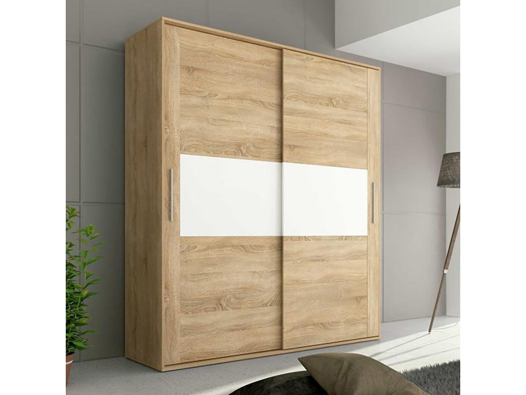 White Oak Wood Wardrobe