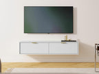 White TV Stand, 140 x 35 x 33 cm