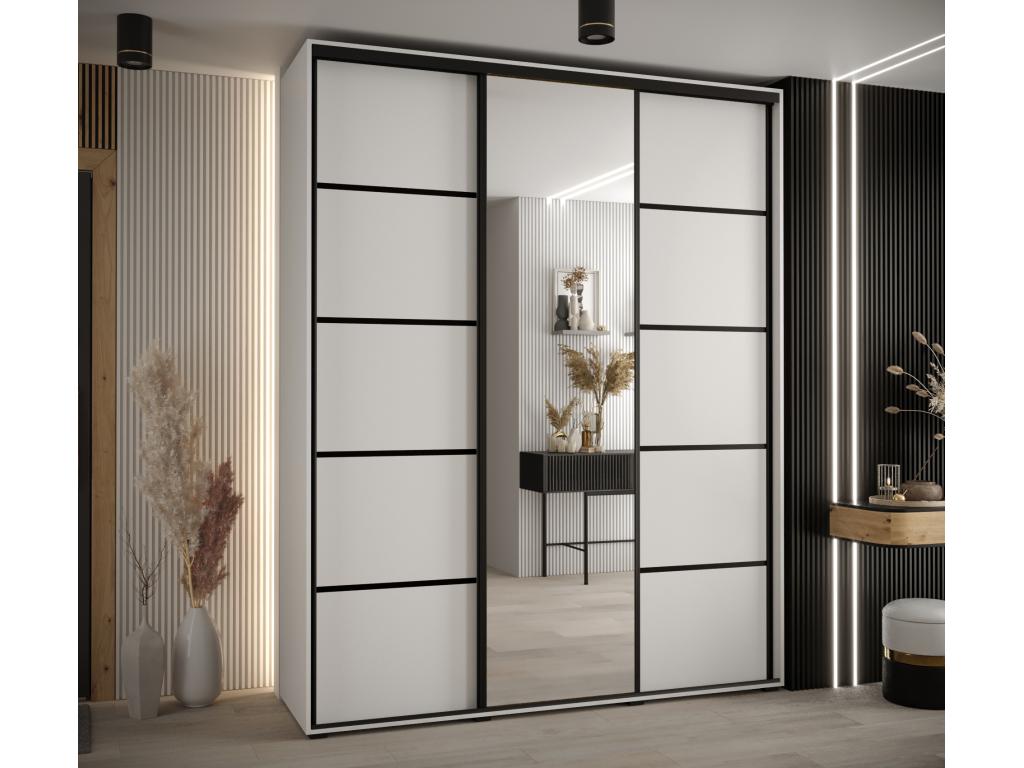 Black Wardrobe, 180 x 45 x 235.2 cm