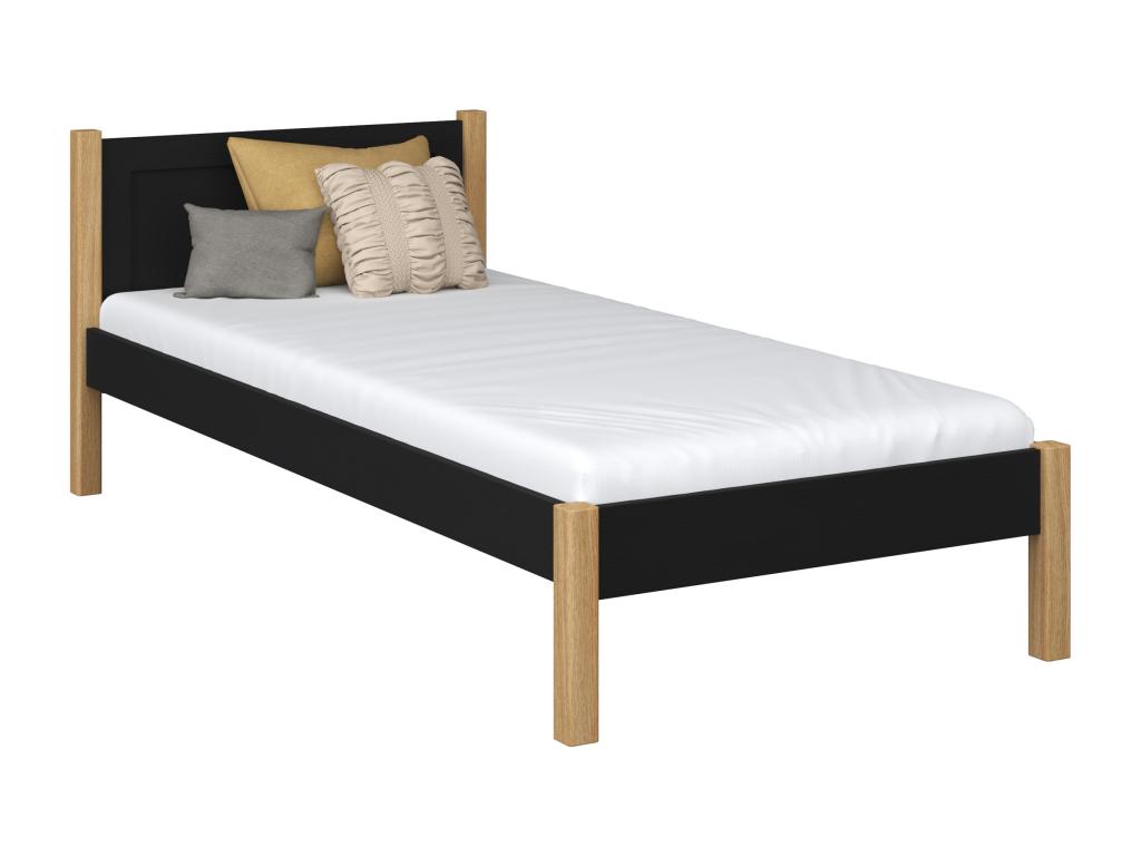 Natural Oak Wood Bed, 80 x 180 cm