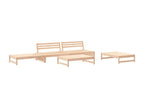 Natural Solid Wood Outdoor Furniture Set