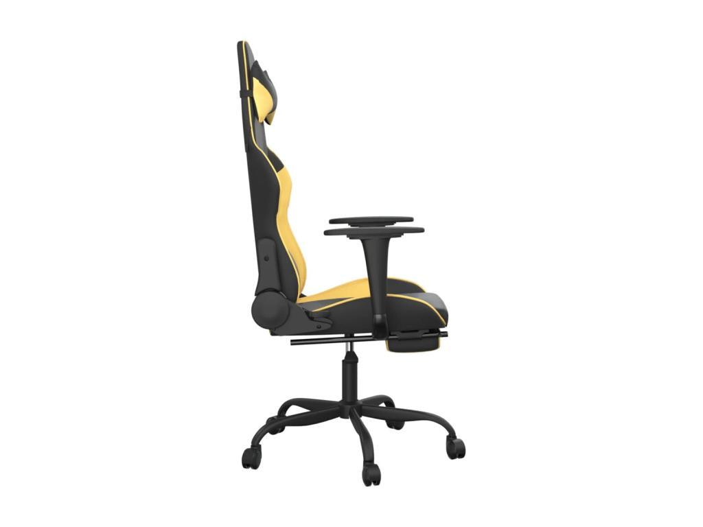 Gold Faux Leather Chair