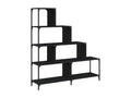 Black Engineered Wood Bookcase, 139 x 33.5 x 149 cm