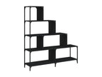 Black Engineered Wood Bookcase, 139 x 33.5 x 149 cm