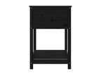 Black Solid Wood Home Furniture, 82.5 x 54 x 81 cm