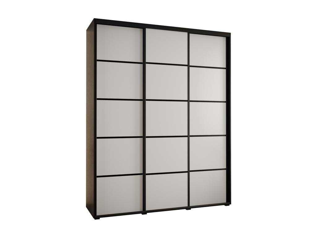 Black Wardrobe, 190 x 45 x 235.2 cm