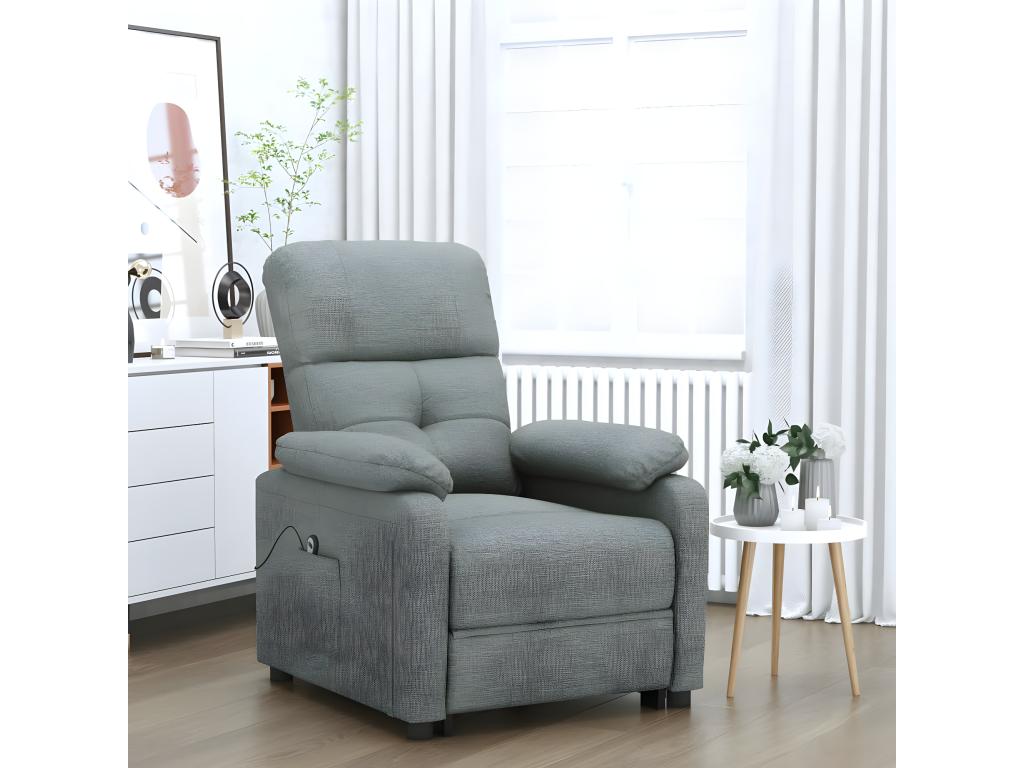 Gray Fabric Accent Chair - dlz1766569490466