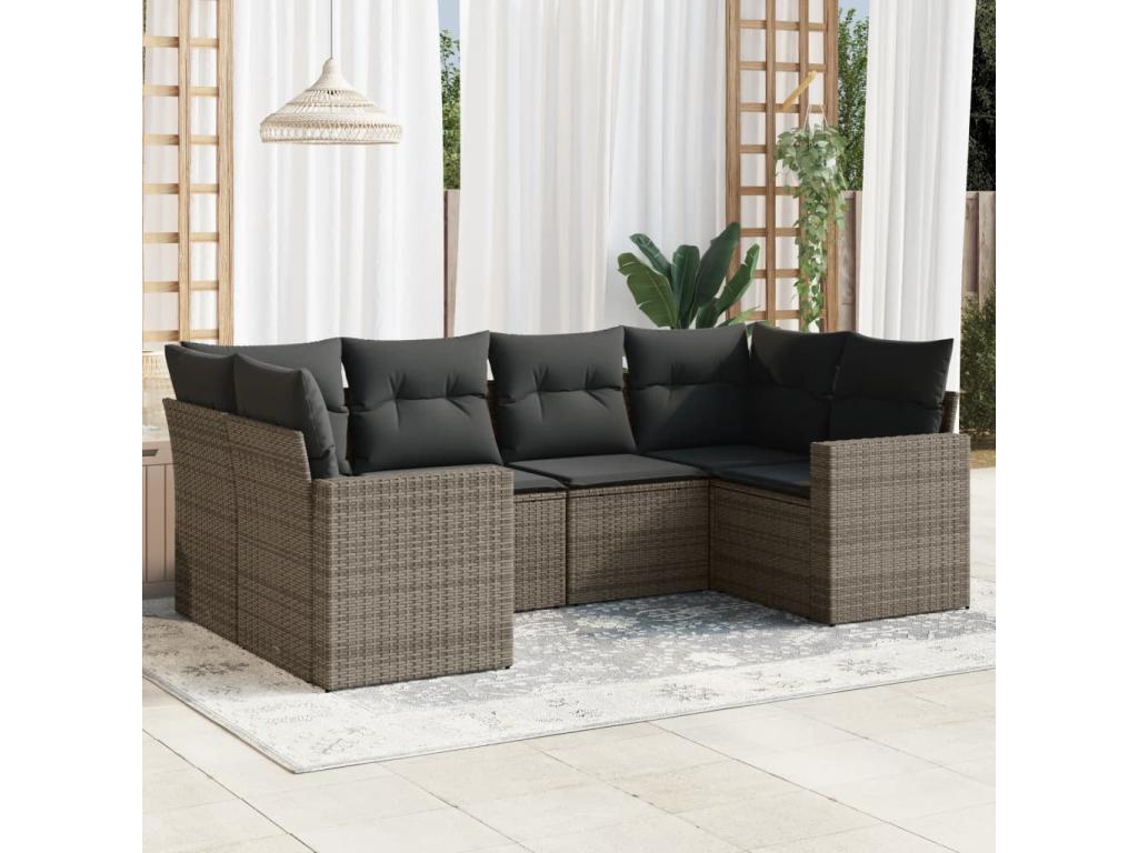 Gray Woven Resin Wicker Outdoor Furniture Set - dlz1766568961182