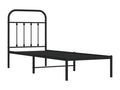 Black Metal Bed Frame, 75 x 190 cm