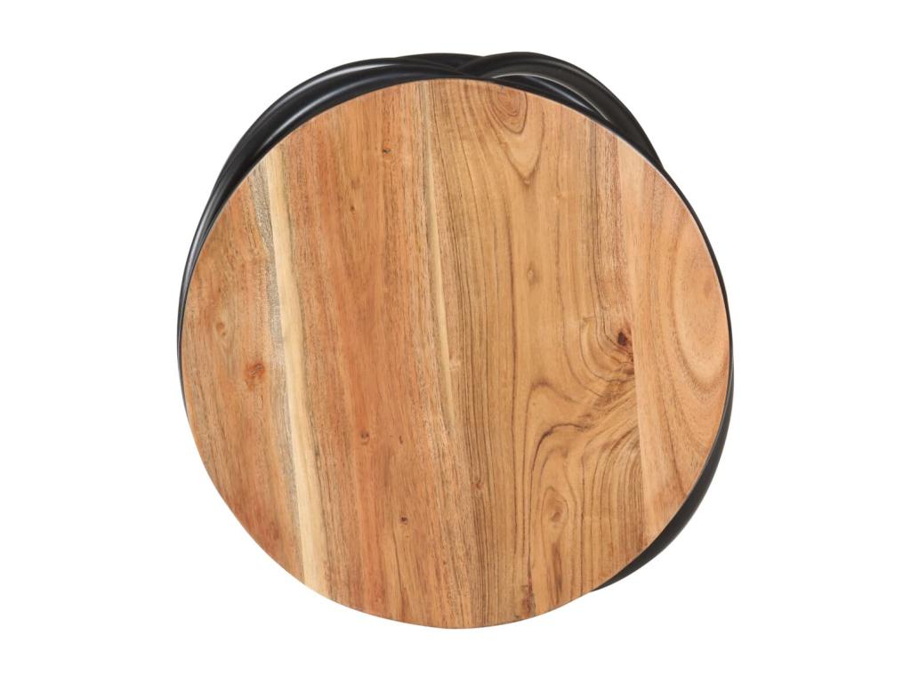 Natural Side Table, 40 x 40 x 52 cm