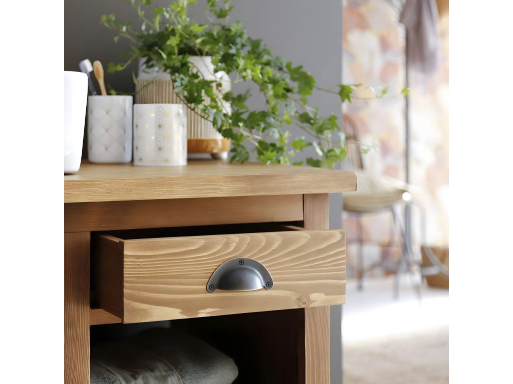 Brown Pine Wood Home Furniture