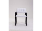 White Accent Chair, 59 x 58 x 84 cm