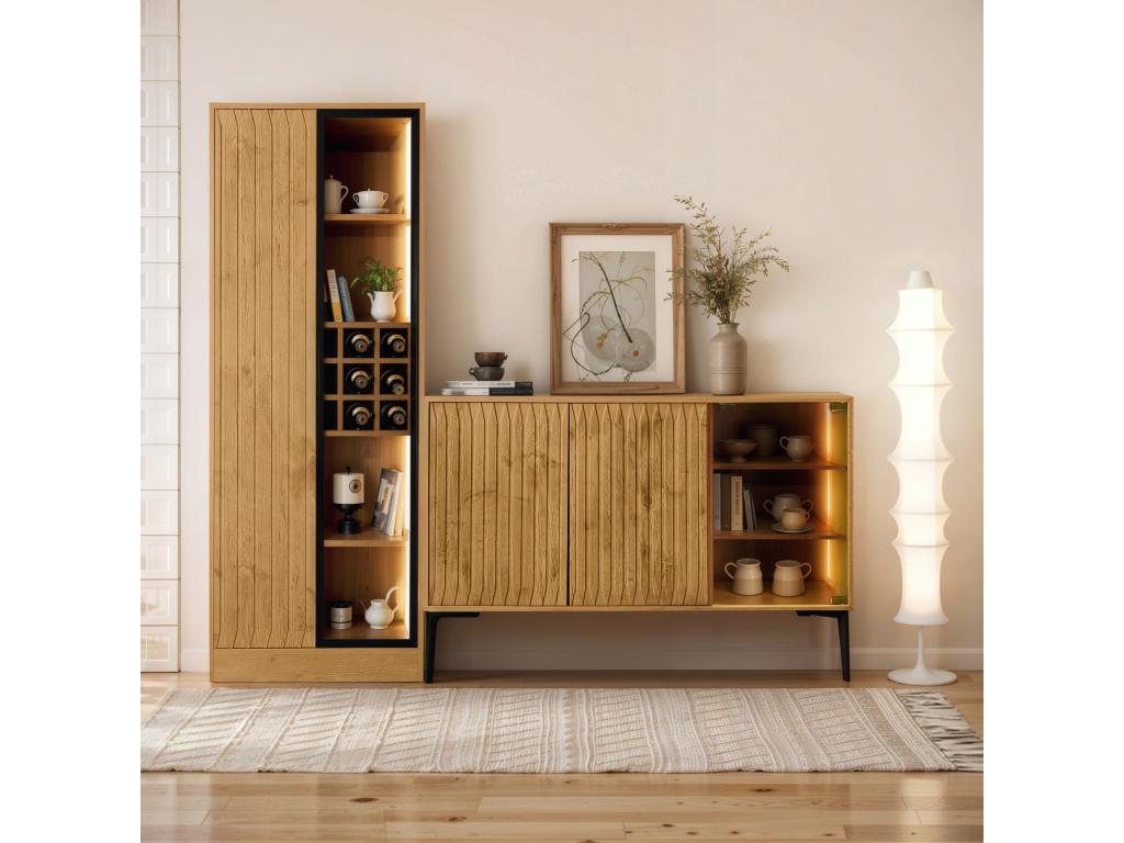 Natural Sideboard, 60 x 35 x 160 cm