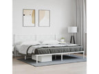 White Metal Bed Frame, 200 x 200 cm
