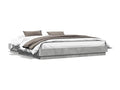 Gray Bed Frame, 200 x 200 cm