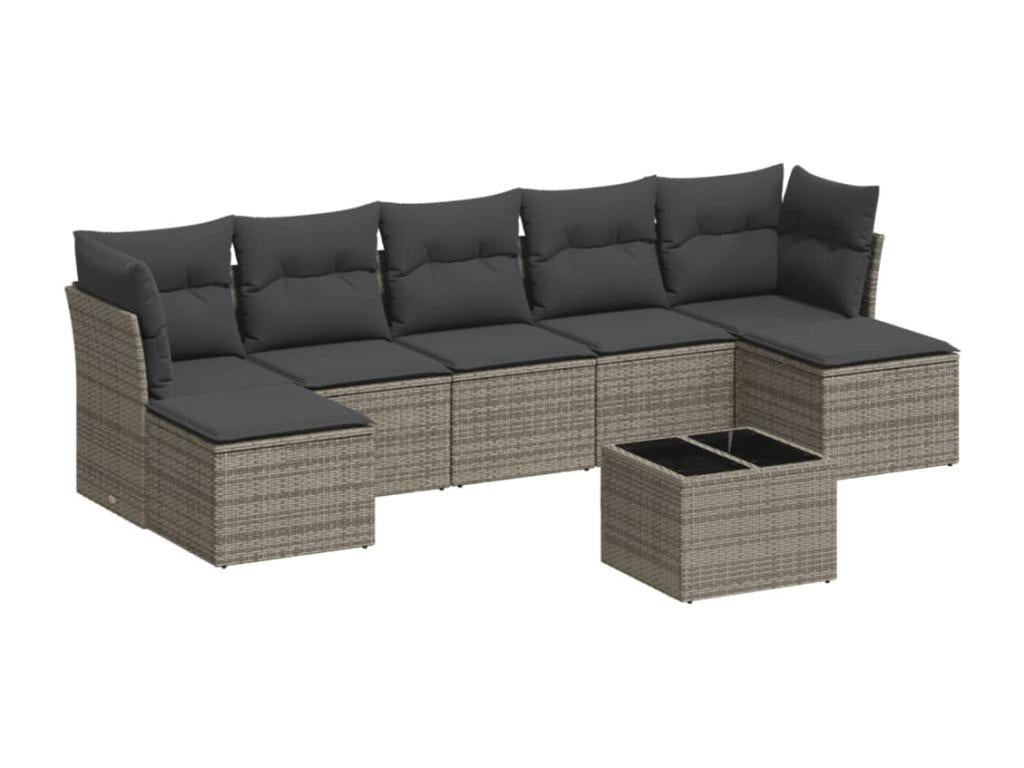 Gray Woven Resin Wicker Outdoor Furniture Set - dlz1766568795179