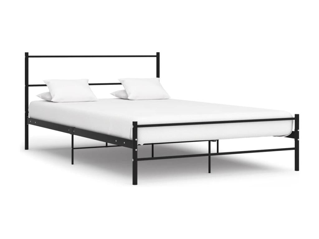 Black Metal Bed Frame, 160 x 200 cm