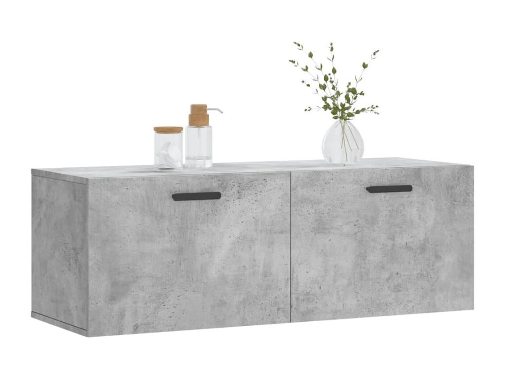 Gray Engineered Wood Wardrobe, 100 x 36.5 x 35 cm