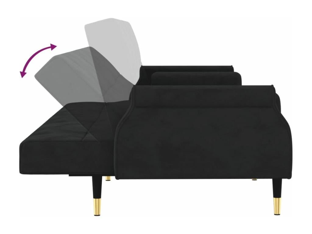Black Velvet Bed - dlz1766569209078