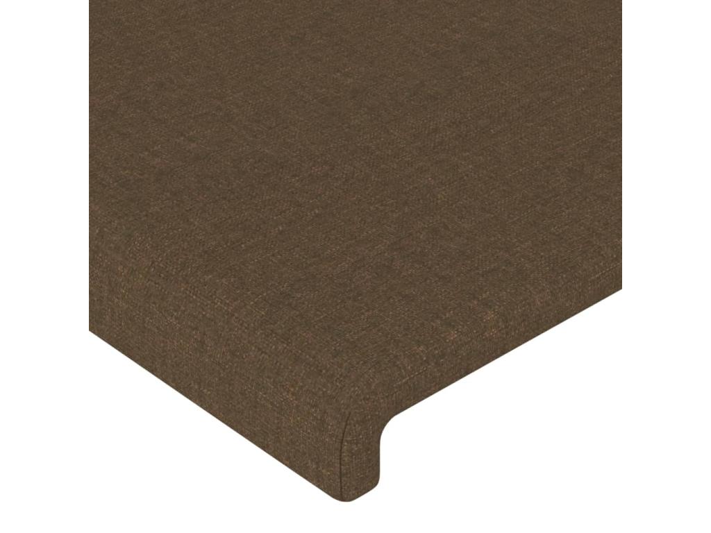 Brown Fabric Bed, 72 x 5 x 78 cm