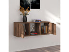 Brown Engineered Wood TV Stand, 88.5 x 27.5 x 30.5 cm