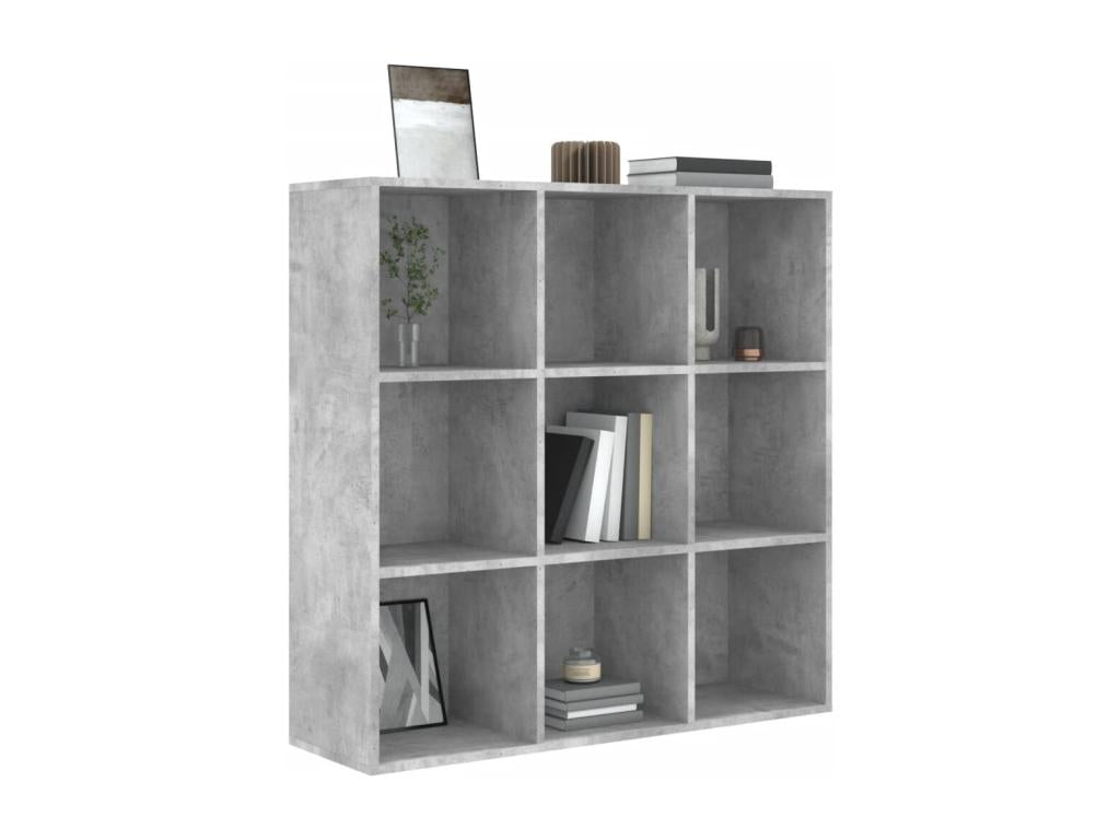 Gray Bookcase, 98 x 30 x 98 cm