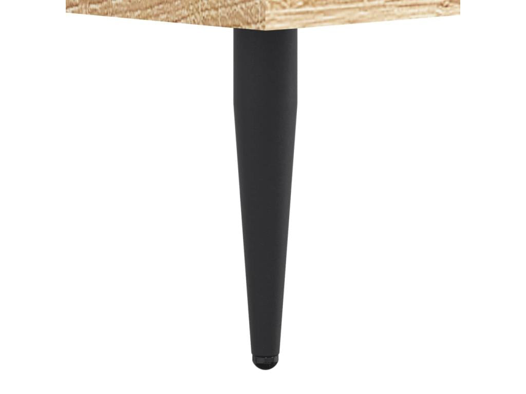 Natural Engineered Wood Bed Frame, 200 x 200 cm