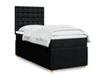 Black Fabric Mattress, 80 x 200 cm