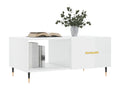 White Engineered Wood Coffee Table, 90 x 50 x 40 cm
