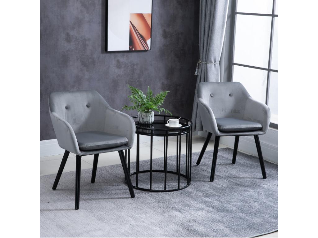 Gray Velvet Home Furniture