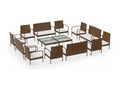 Brown Woven Resin Wicker Outdoor Furniture Set - dlz1766569018867