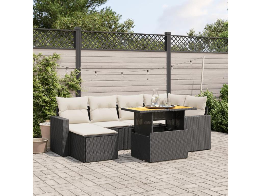 Black Woven Resin Wicker Outdoor Furniture Set - dlz1766569346657