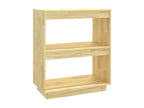 Brown Pine Wood Bookcase, 60 x 35 x 71 cm