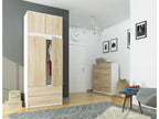 White Oak Wood Wardrobe, 90 x 51 x 55 cm