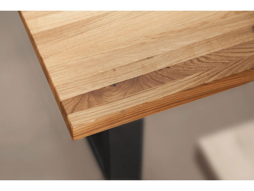 Natural Oak Wood Table, 100 x 200 cm