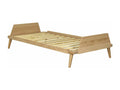 Natural Solid Wood Bed, 90 x 190 cm