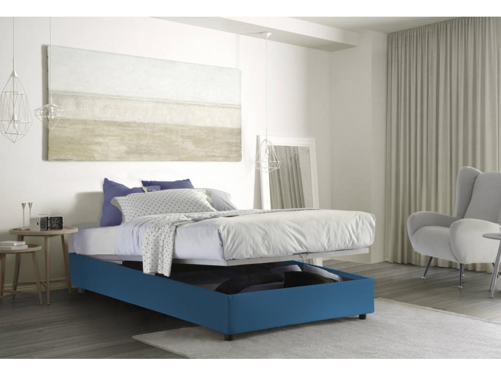 Blue Fabric Mattress, 160 x 190 cm