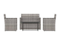 Gray Woven Resin Wicker Home Furniture