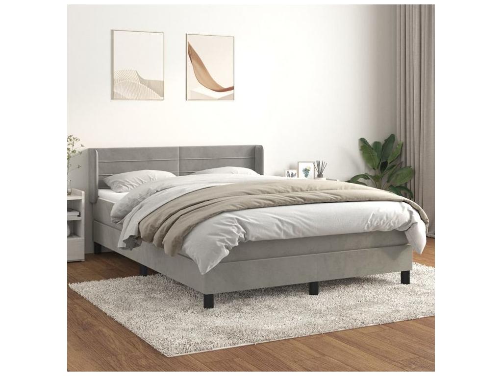 White Velvet Mattress, 140 x 200 cm