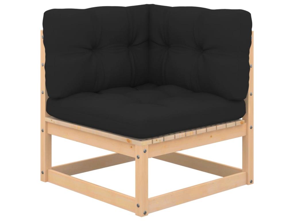 Gray Pine Wood Outdoor Furniture Set - dlz1766568769983