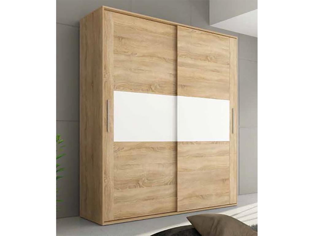 White Oak Wood Wardrobe
