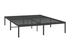 Black Metal Bed Frame, 140 x 190 cm