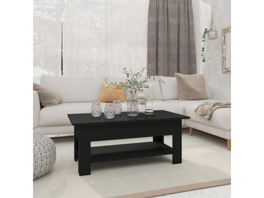 Black Coffee Table, 102 x 55 x 42 cm