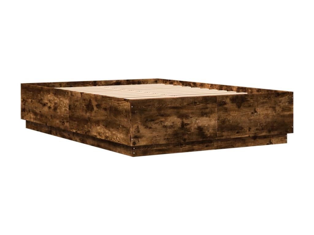 Natural Oak Wood Bed Frame, 140 x 200 cm